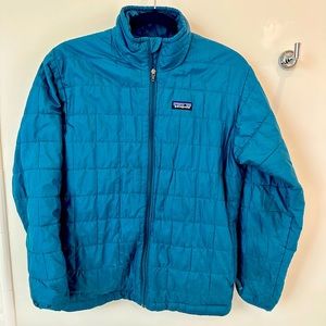 Patagonia Nano zipper jacket. In dark Teal size L/12 kids Unisex